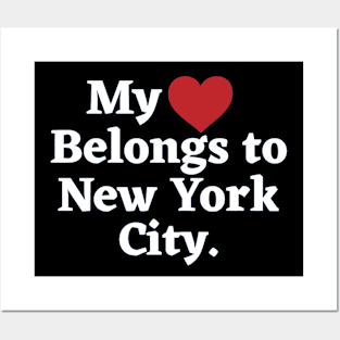 My heart belongs to NYC Posters and Art